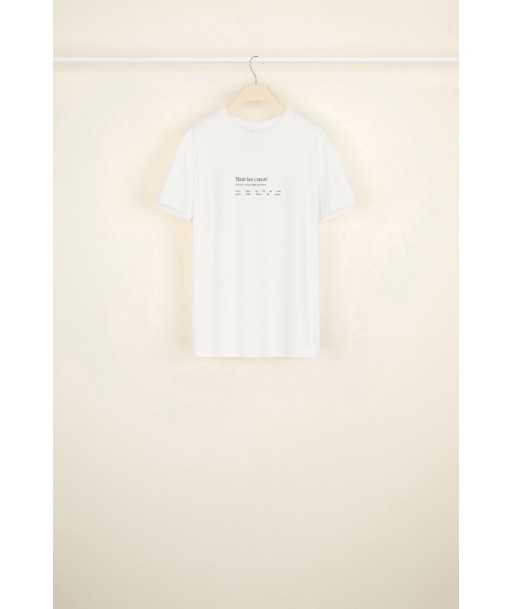 Haut les coeurs organic cotton tee en linge