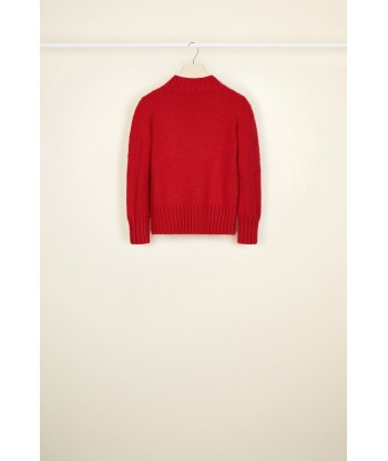 Cropped intarsia logo jumper store