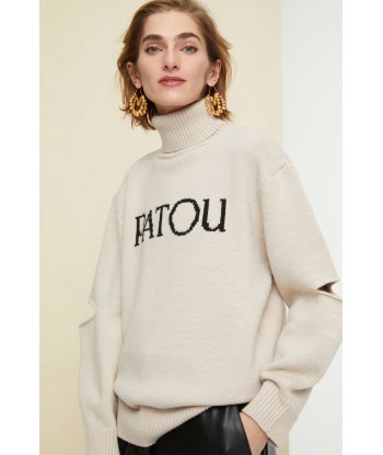 Oversized cut-out Patou jumper la colonne vertébrale