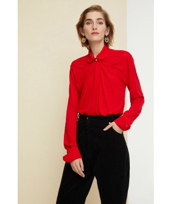 Peter Pan collar jersey blouse les ligaments