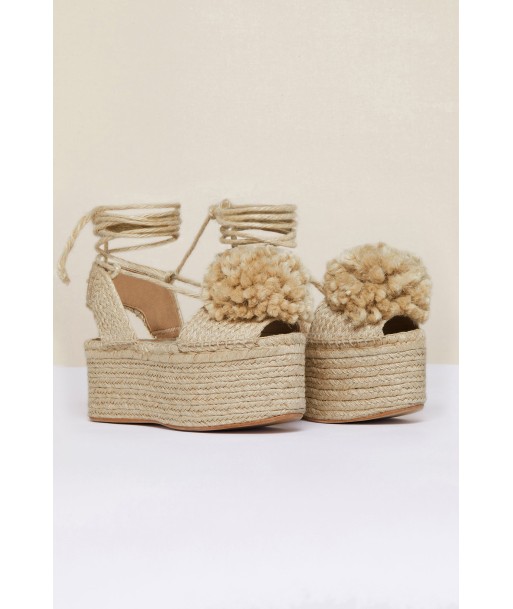 Pompom platform espadrilles 50% de réduction en Octobre 2024