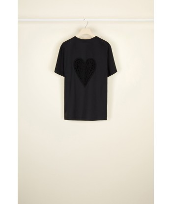 Heart cut-out organic cotton tee Véritable concentré