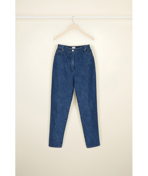 Denim carrot trousers pas cheres