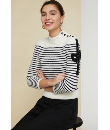 Iconic jewelled Breton jumper chez Cornerstreet bien 