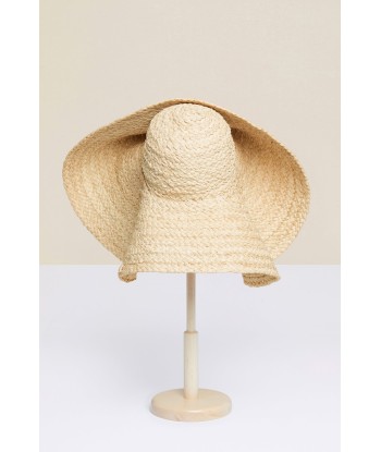 Embellished oversized woven hat Amélioration de cerveau avec