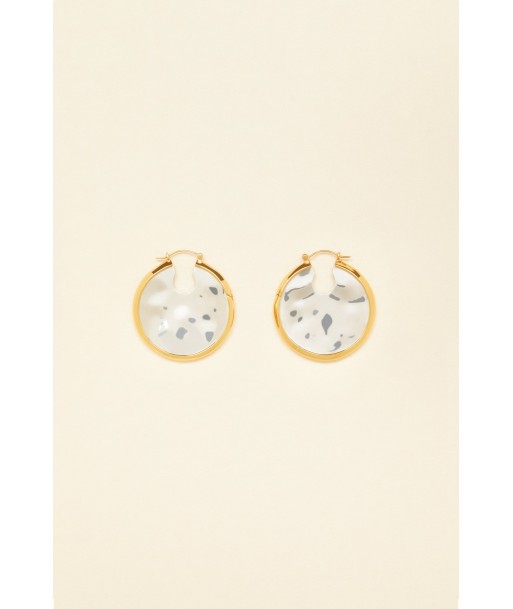 Hammered brass hoop earrings Amélioration de cerveau avec