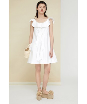 Frilly herringbone cotton minidress vous aussi creer 