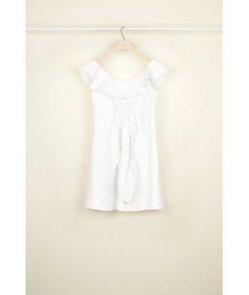 Frilly herringbone cotton minidress vous aussi creer 