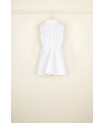 Sleeveless cotton peplum top pas cher 