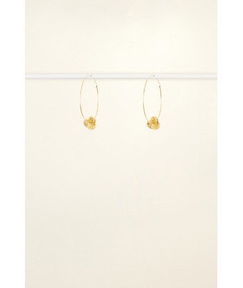 Mandarine brass hoop earrings la chaussure