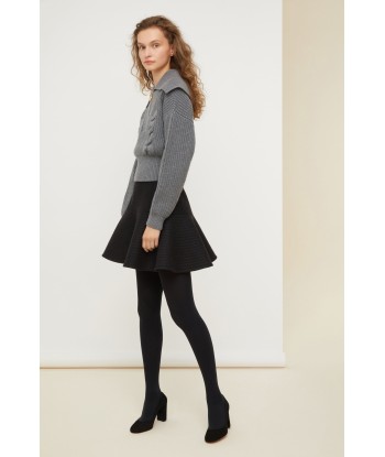 Zip-up sailor collar wool jumper Le MVP de beaucoup