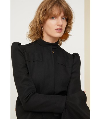 Cropped tricotine wool jacket de votre