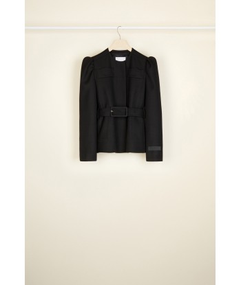 Cropped tricotine wool jacket de votre