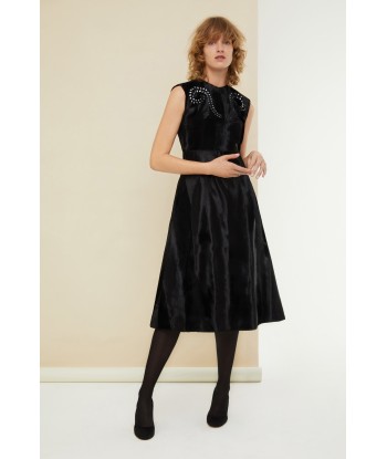 Faux ponyskin midi dress les ligaments