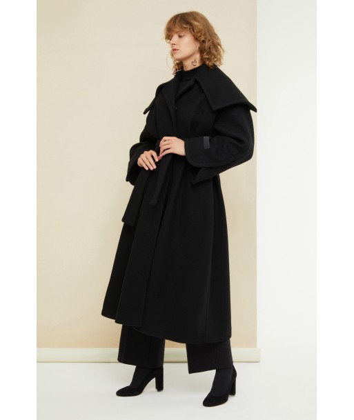 Belted cashmere and wool blend coat Profitez des Offres !