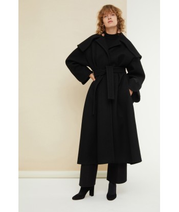 Belted cashmere and wool blend coat Profitez des Offres !