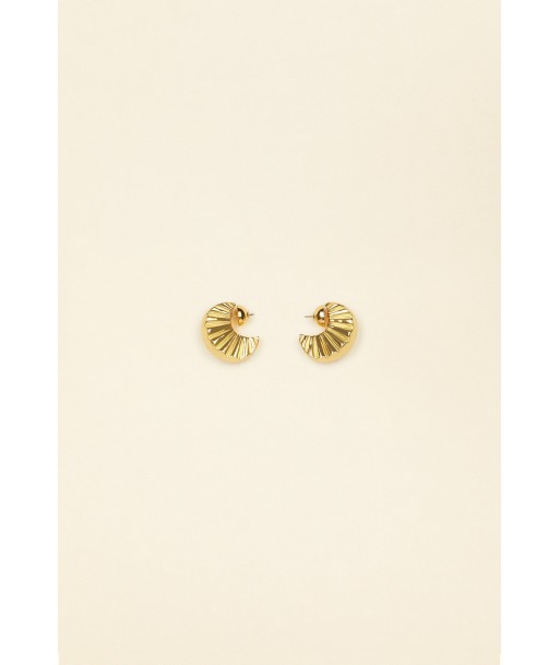 Small Mandarine brass earrings vente chaude votre 