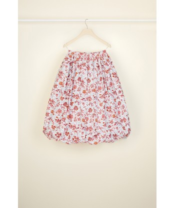 Printed midi bubble skirt in organic cotton pas cher 