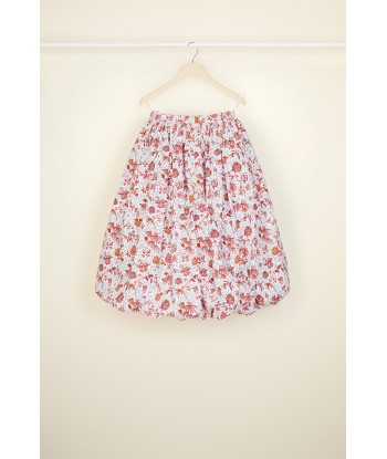 Printed midi bubble skirt in organic cotton pas cher 