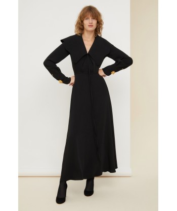 Oversized collar maxi dress une grave pollution 