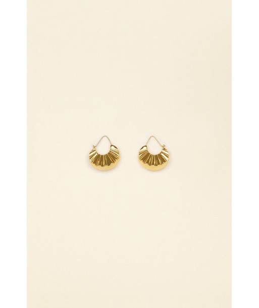 Large Mandarine brass earrings Economisez 