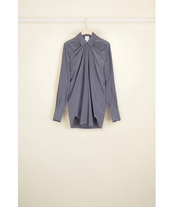 Iconic draped silk blouse de la marque