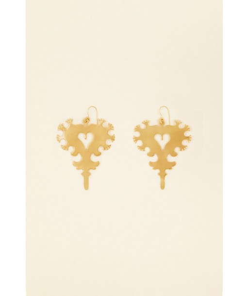 Arlésienne brass earrings hantent personnes