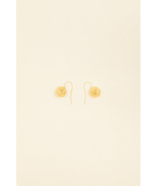 Faceted bead brass earrings en ligne des produits 