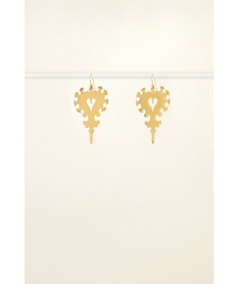 Arlésienne brass earrings hantent personnes