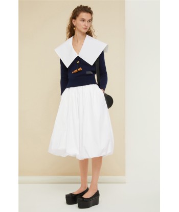 Sailor collar jumper in eco-friendly wool le concept de la Pate a emporter 