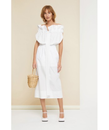 Grosgrain dress in organic cotton poplin Venez acheter