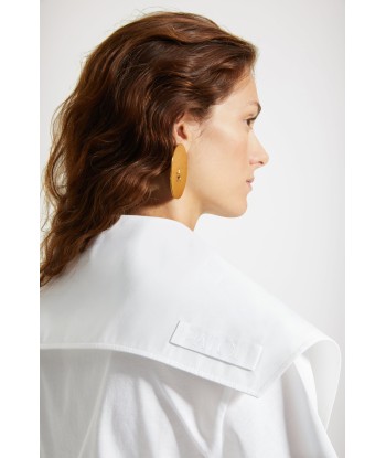 Collar in organic cotton poplin les muscles