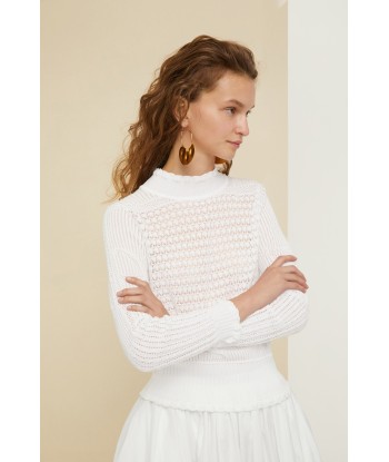 Crochet jumper in organic cotton prix