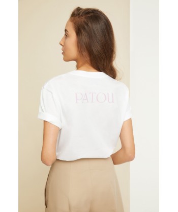 Embellished logo T-shirt in organic cotton pas chere