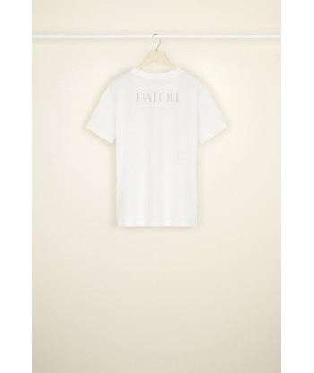 Embellished logo T-shirt in organic cotton pas chere