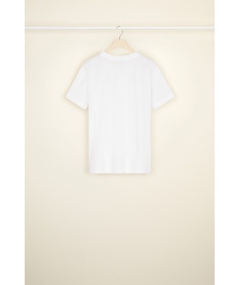 Embroidered T-shirt in organic cotton en ligne