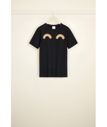 Embellished logo T-shirt in organic cotton store