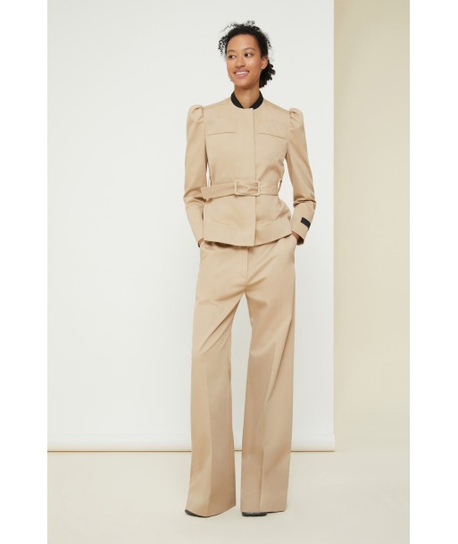 Cropped gabardine jacket in organic cotton acheter