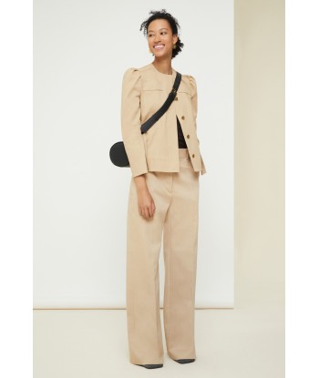 Cropped gabardine jacket in organic cotton acheter