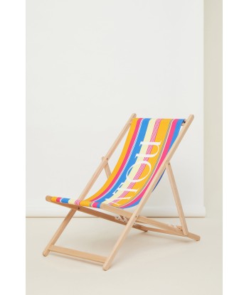 Striped deckchair in organic cotton Fin de série