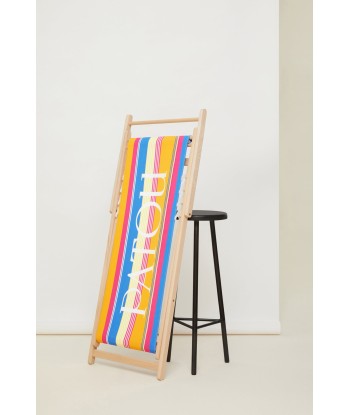 Striped deckchair in organic cotton Fin de série