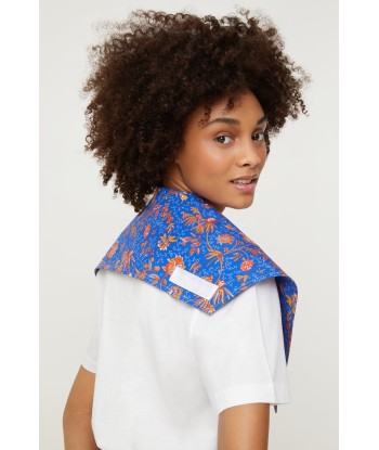 Printed collar in organic poplin 50-70% off 