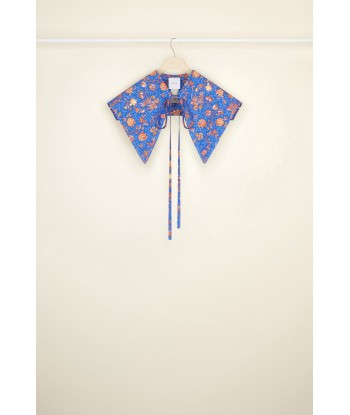 Printed collar in organic poplin 50-70% off 