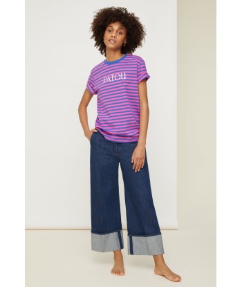 Patou Plage striped t-shirt in organic cotton d'Europe débarque