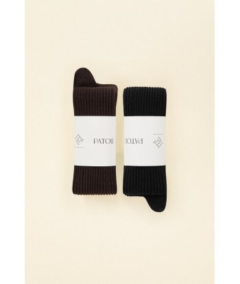 Pack of two pairs of organic cotton blend socks le des métaux précieux