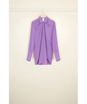 Iconic draped silk blouse Faites des économies