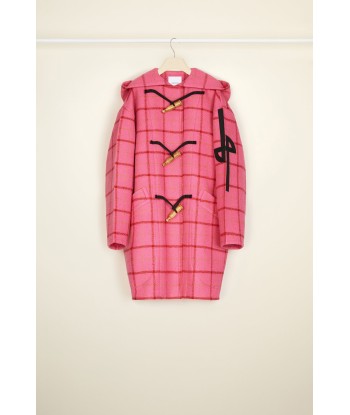 Checked wool duffle coat de votre