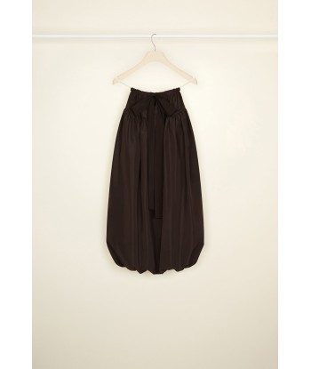 Bubble hem skirt in eco-friendly faille outlet