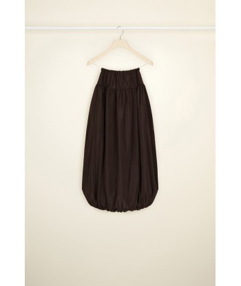 Bubble hem skirt in eco-friendly faille outlet