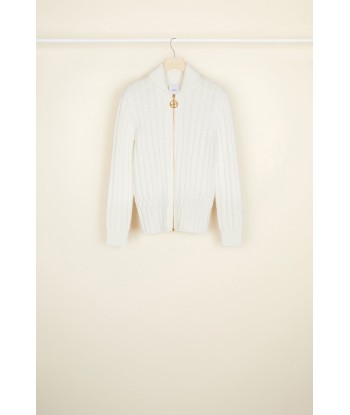 Zip-up rib knit cardigan des créatures d'habitude